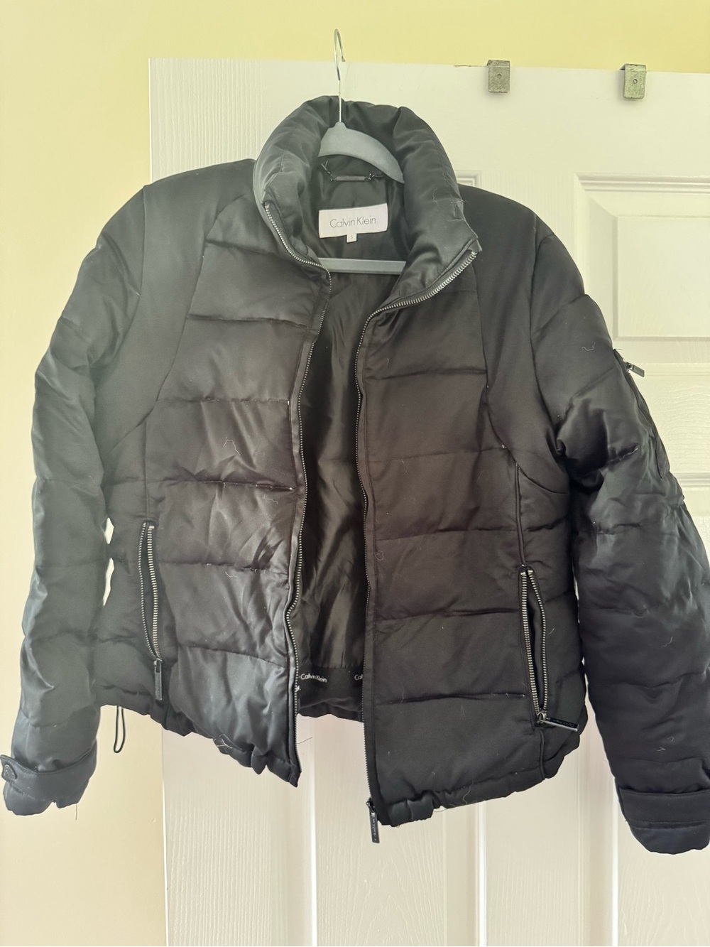 Calvin Klein Black Quilted Puffer Jacket for Women